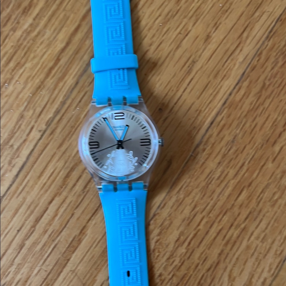Swatch Olympic Games 2004 Athens Quartz Watch with Turquoise Strap. New in box - Picture 3 of 9